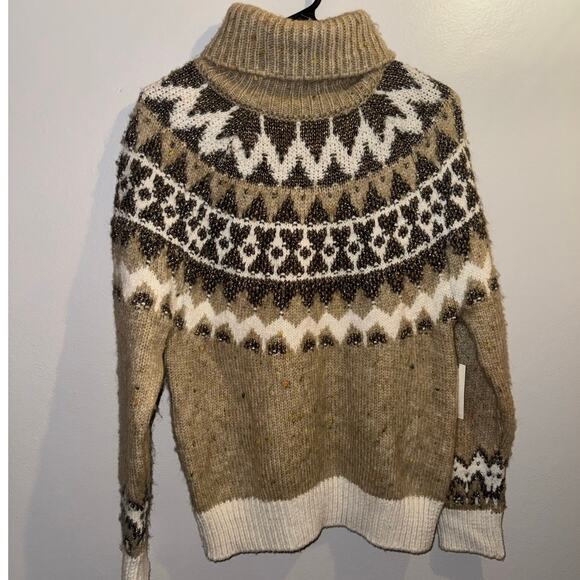 Anthropologie Pilcro Ribbed Turtleneck Sweater Women- NWT -Small **SEE PHOTOS*** - Picture 4 of 8